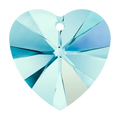 Swarovski Pendants Xilion Heart (6228) Aquamarine AB - Bluestreak Crystals