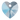 Swarovski Pendants Xilion Heart (6228) Aquamarine Shimmer - Bluestreak Crystals