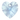 Swarovski Pendants Xilion Heart (6228) Recreated Ice Blue - Bluestreak Crystals