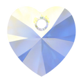 Swarovski Pendants Xilion Heart (6228) Crystal AB - Bluestreak Crystals