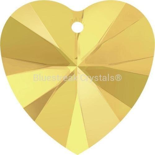 Serinity Pendants Heart (6228) Crystal Metallic Sunshine-Serinity Pendants-10.3x10mm - Pack of 4-Bluestreak Crystals