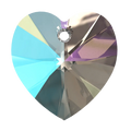 Swarovski Pendants Xilion Heart (6228) Crystal Shimmer - Bluestreak Crystals
