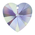 Swarovski Pendants Xilion Heart (6228) Crystal Vitrail Light - Bluestreak Crystals