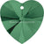 Serinity Pendants Heart (6228) Emerald-Serinity Pendants-10.3x10mm - Pack of 4-Bluestreak Crystals