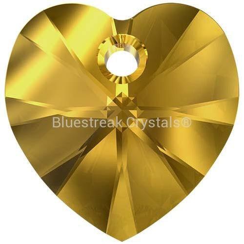 Serinity Pendants Heart (6228) Golden Topaz-Serinity Pendants-10.3x10mm - Pack of 4-Bluestreak Crystals