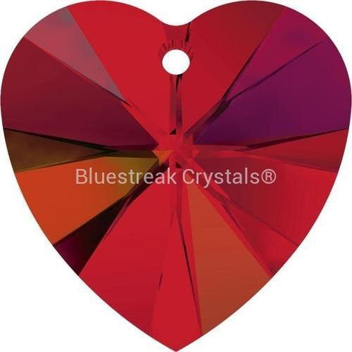 Serinity Pendants Heart (6228) Light Siam AB-Serinity Pendants-10.3x10mm - Pack of 4-Bluestreak Crystals