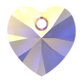 Swarovski Pendants Xilion Heart (6228) Rose AB - Bluestreak Crystals