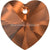 Serinity Pendants Heart (6228) Smoked Amber-Serinity Pendants-10.3x10mm - Pack of 4-Bluestreak Crystals