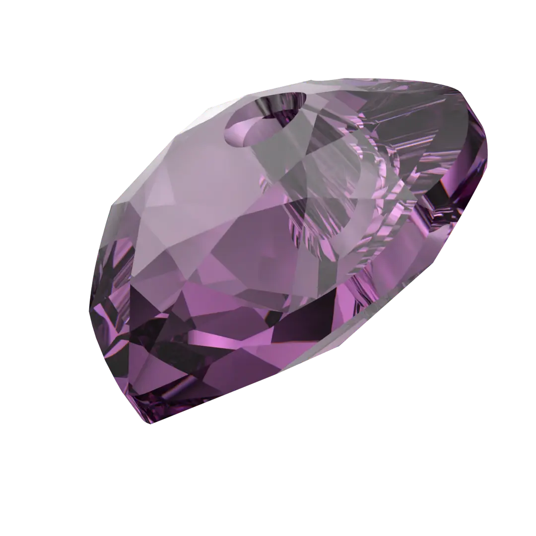 Serinity Pendants Heart Cut (6432) Amethyst - Bluestreak Crystals
