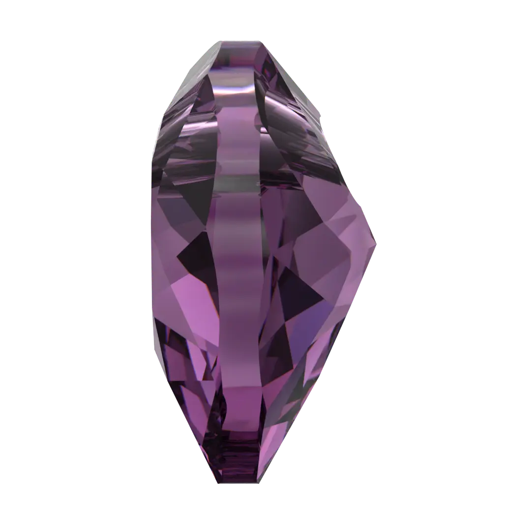 Serinity Pendants Heart Cut (6432) Amethyst - Bluestreak Crystals