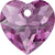 Serinity Pendants Heart Cut (6432) Amethyst-Serinity Pendants-8mm - Pack of 4-Bluestreak Crystals