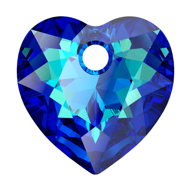 Serinity Pendants Heart Cut (6432) Crystal Bermuda Blue P - Bluestreak Crystals