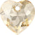 Serinity Pendants Heart Cut (6432) Crystal Golden Shadow-Serinity Pendants-8mm - Pack of 4-Bluestreak Crystals