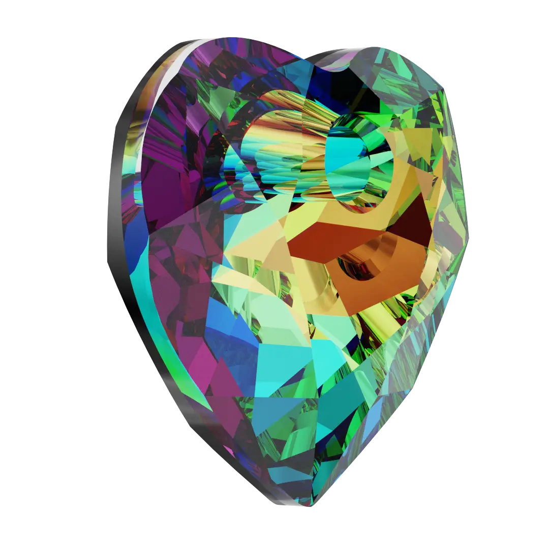 Serinity Pendants Heart Cut (6432) Crystal Vitrail Medium P - Bluestreak Crystals