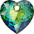 Serinity Pendants Heart Cut (6432) Crystal Vitrail Medium P-Serinity Pendants-8mm - Pack of 4-Bluestreak Crystals