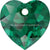 Serinity Pendants Heart Cut (6432) Emerald-Serinity Pendants-8mm - Pack of 4-Bluestreak Crystals
