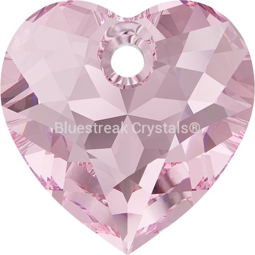 Serinity Pendants Heart Cut (6432) Light Rose-Serinity Pendants-8mm - Pack of 4-Bluestreak Crystals