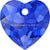 Serinity Pendants Heart Cut (6432) Majestic Blue-Serinity Pendants-8mm - Pack of 4-Bluestreak Crystals