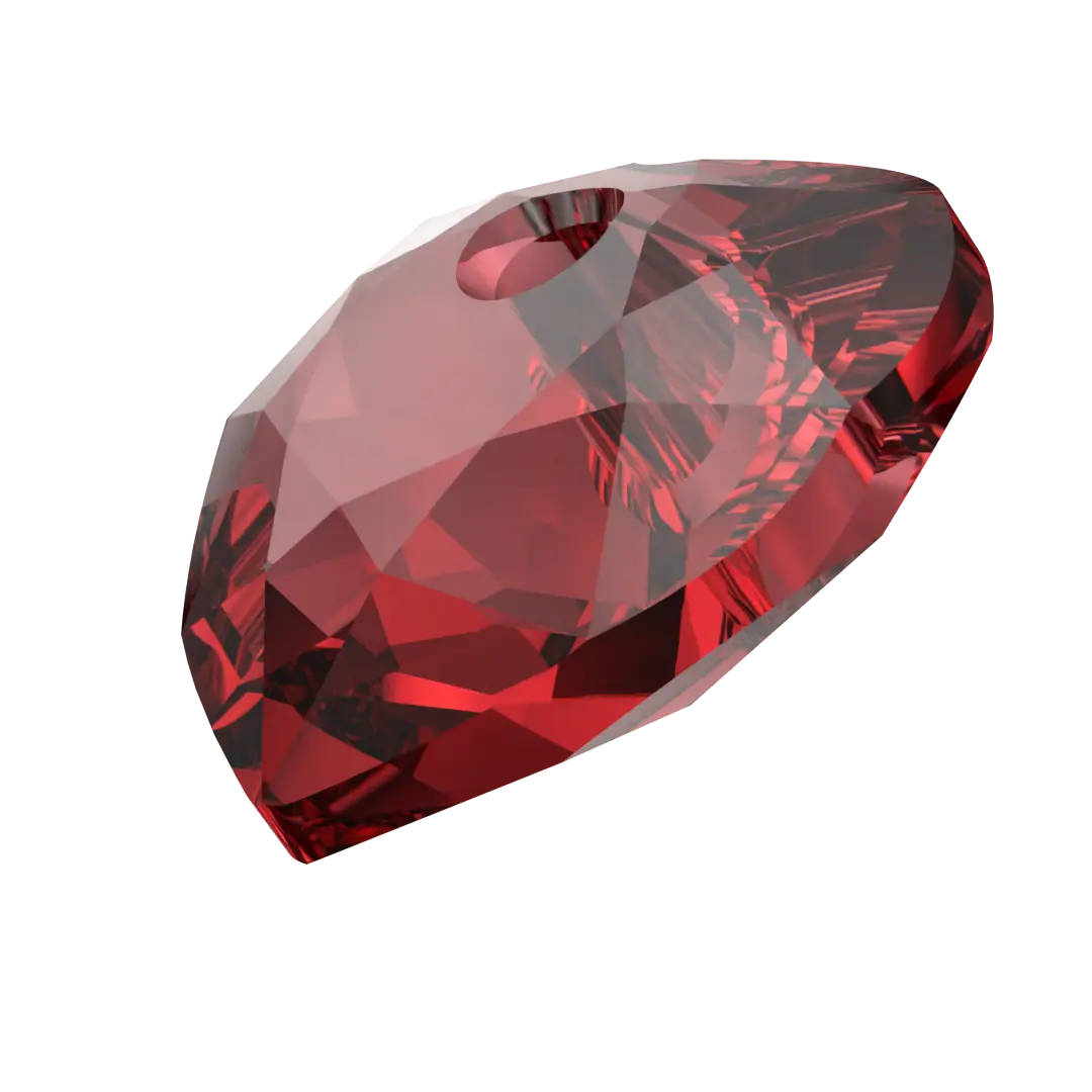 Serinity Pendants Heart Cut (6432) Scarlet - Bluestreak Crystals