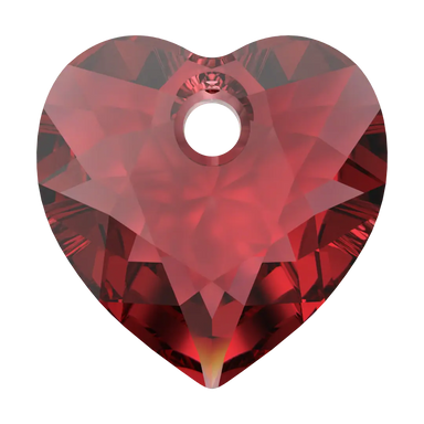 Serinity Pendants Heart Cut (6432) Scarlet - Bluestreak Crystals