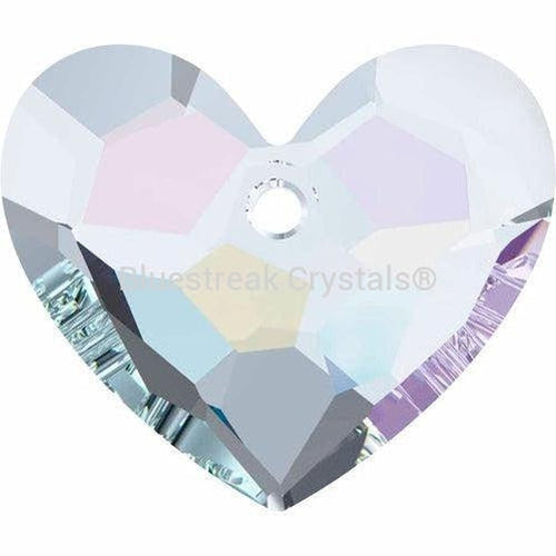 Serinity Pendants Honeycomb Heart (6264) Crystal AB-Serinity Pendants-18mm - Pack of 1-Bluestreak Crystals