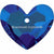 Serinity Pendants Honeycomb Heart (6264) Crystal Bermuda Blue P-Serinity Pendants-18mm - Pack of 1-Bluestreak Crystals