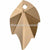 Serinity Pendants Leaf (6735) Crystal Golden Shadow-Serinity Pendants-26mm - Pack of 1-Bluestreak Crystals