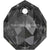 Serinity Pendants Majestic (6436) Crystal Silver Night-Serinity Pendants-11.5mm - Pack of 1-Bluestreak Crystals