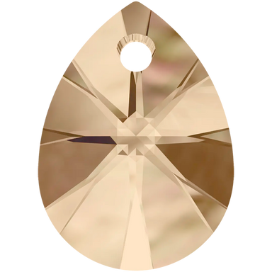 Serinity Pendants Mini Pear (6128) Crystal Golden Shadow - Bluestreak Crystals