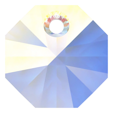 Serinity Pendants Octagon (6401) Crystal AB - Bluestreak Crystals