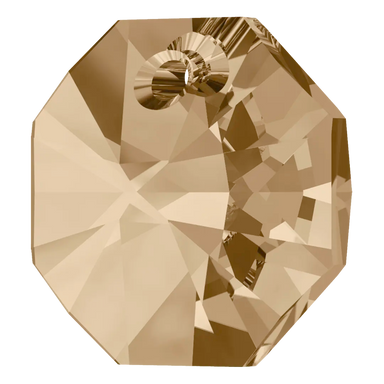 Serinity Pendants Octagon (6401) Crystal Golden Shadow - Bluestreak Crystals
