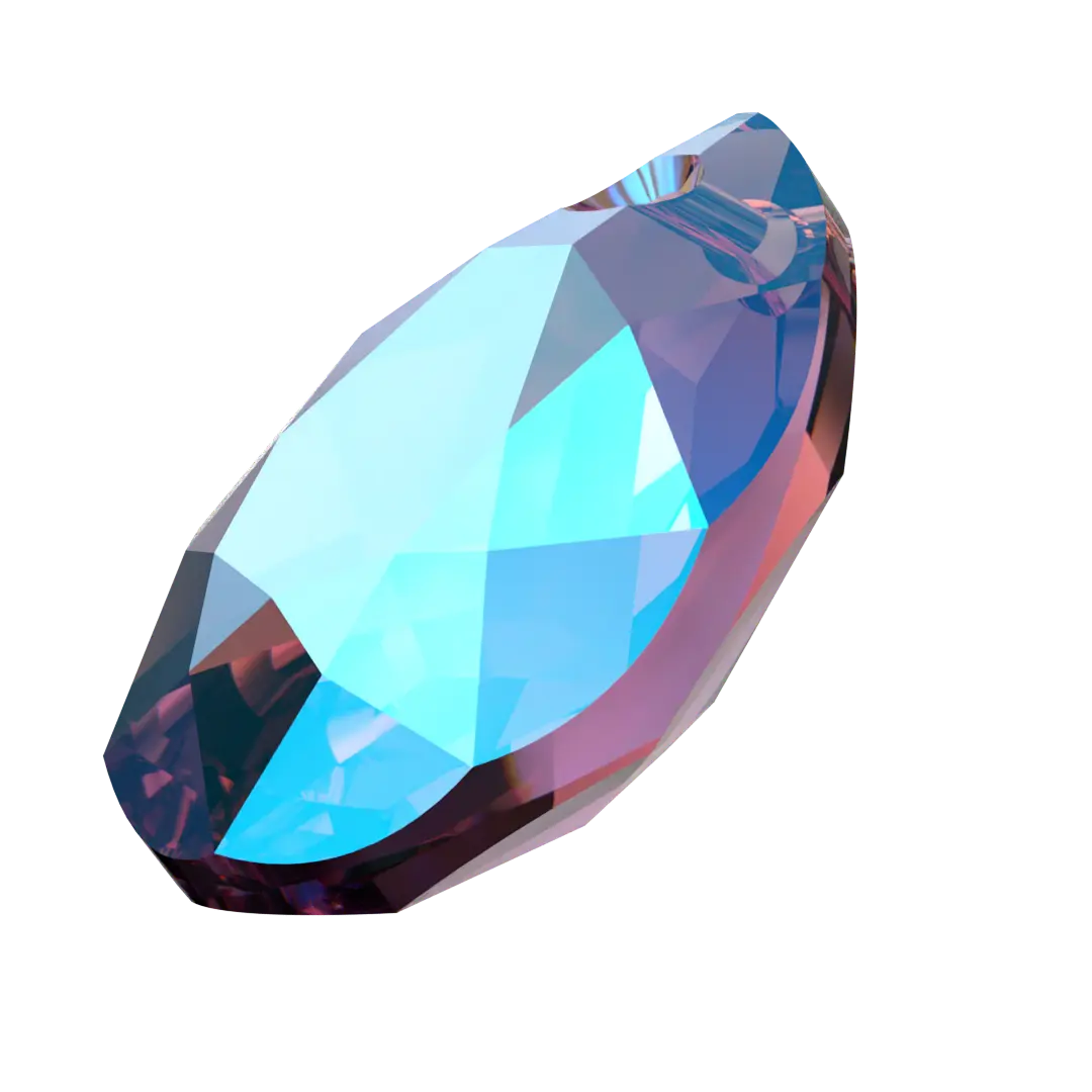 Serinity Pendants Pear Cut (6433) Amethyst Shimmer - Bluestreak Crystals
