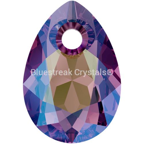 Serinity Pendants Pear Cut (6433) Amethyst Shimmer-Serinity Pendants-9mm - Pack of 4-Bluestreak Crystals