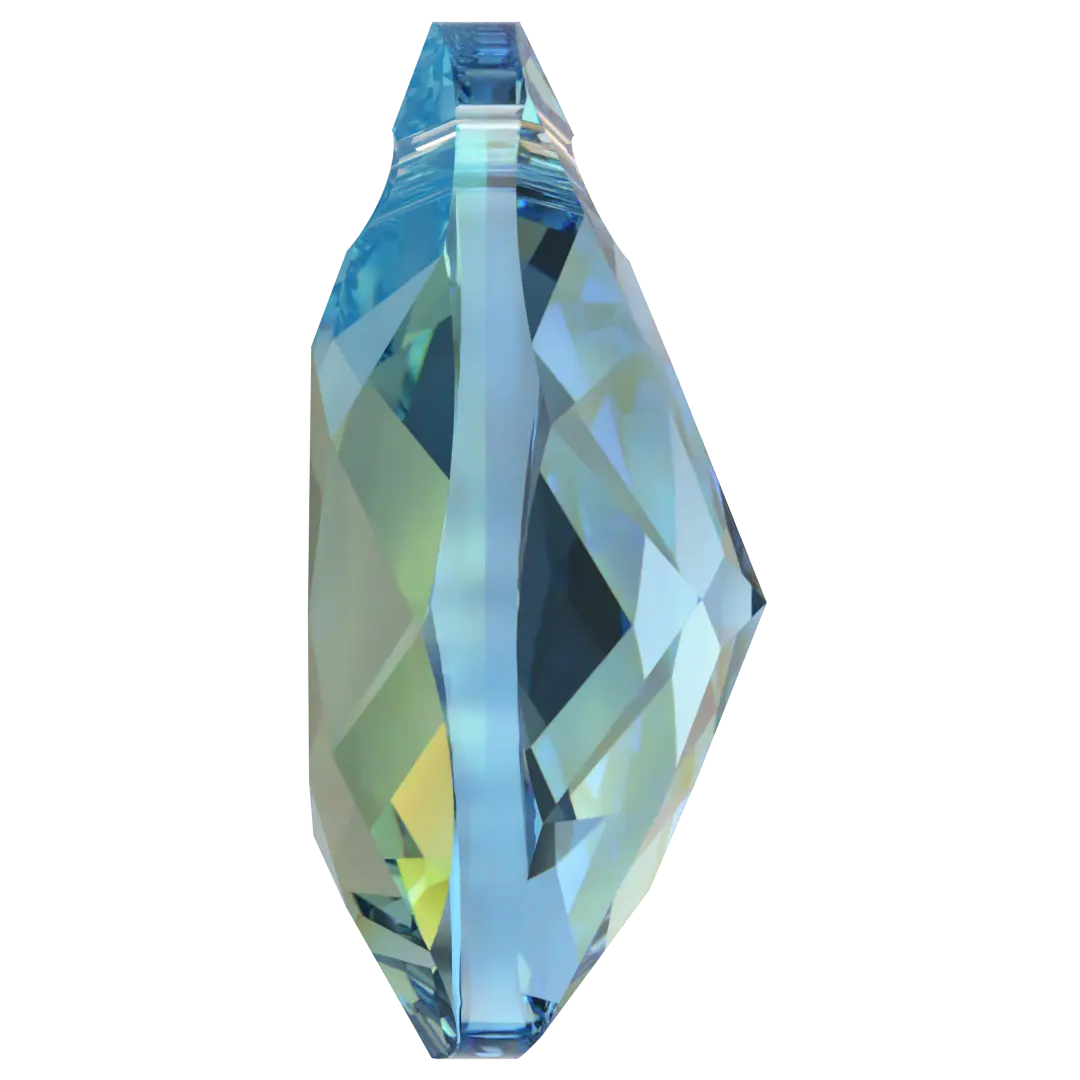 Serinity Pendants Pear Cut (6433) Aquamarine Shimmer - Bluestreak Crystals