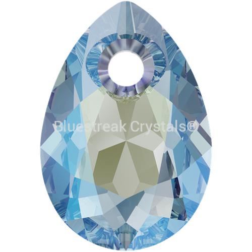 Serinity Pendants Pear Cut (6433) Aquamarine Shimmer-Serinity Pendants-9mm - Pack of 4-Bluestreak Crystals