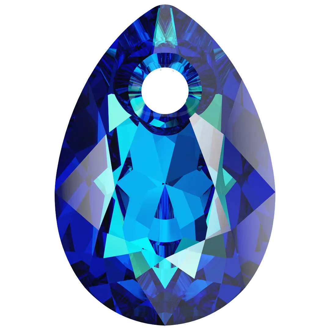 Serinity Pendants Pear Cut (6433) Crystal Bermuda Blue P - Bluestreak Crystals