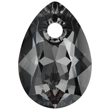 Serinity Pendants Pear Cut (6433) Crystal Silver Night - Bluestreak Crystals