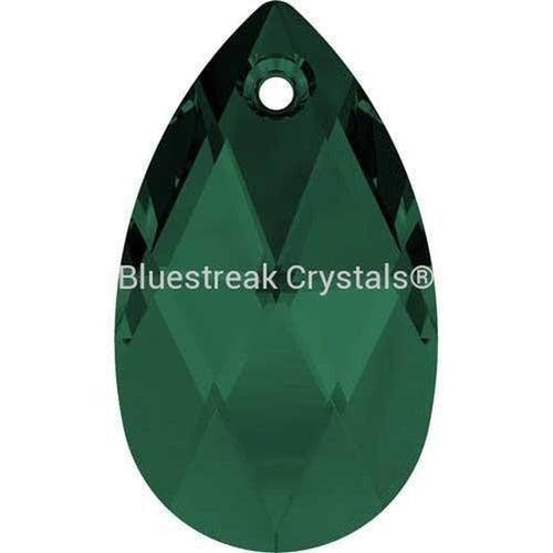 Serinity Pendants Peardrop (6106) Emerald-Serinity Pendants-16mm - Pack of 2-Bluestreak Crystals