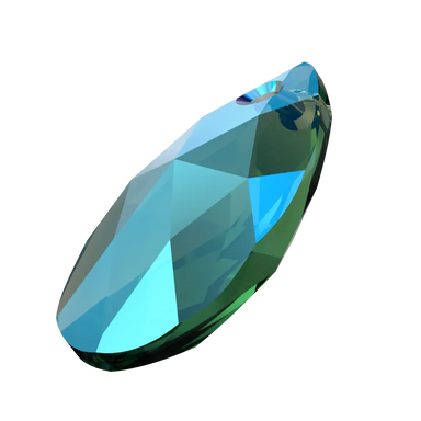 Swarovski Pendants Peardrop (6106) Emerald Shimmer - Bluestreak Crystals