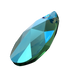 Swarovski Pendants Peardrop (6106) Emerald Shimmer - Bluestreak Crystals