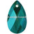 Serinity Pendants Peardrop (6106) Emerald Shimmer-Serinity Pendants-16mm - Pack of 2-Bluestreak Crystals