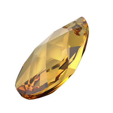 Serinity Pendants Peardrop (6106) Golden Topaz - Bluestreak Crystals