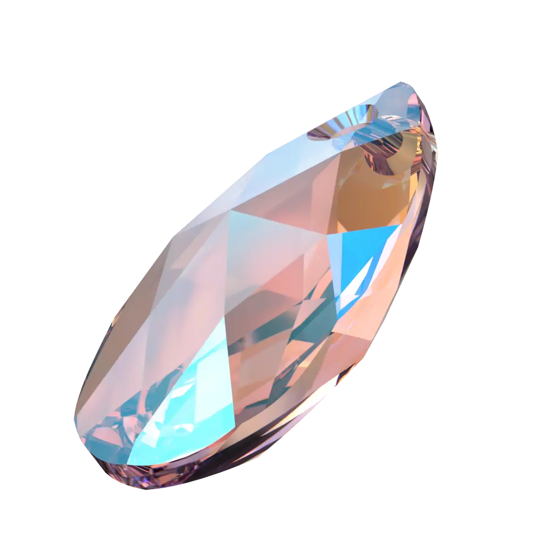 Serinity Pendants Peardrop (6106) Light Amethyst Shimmer - Bluestreak Crystals