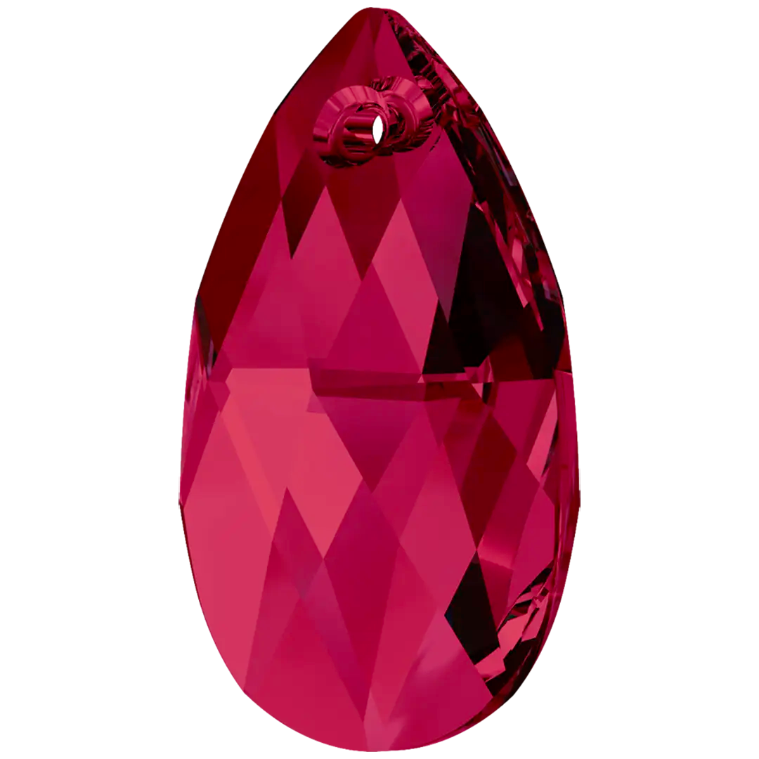 Serinity Pendants Peardrop (6106) Ruby - Bluestreak Crystals