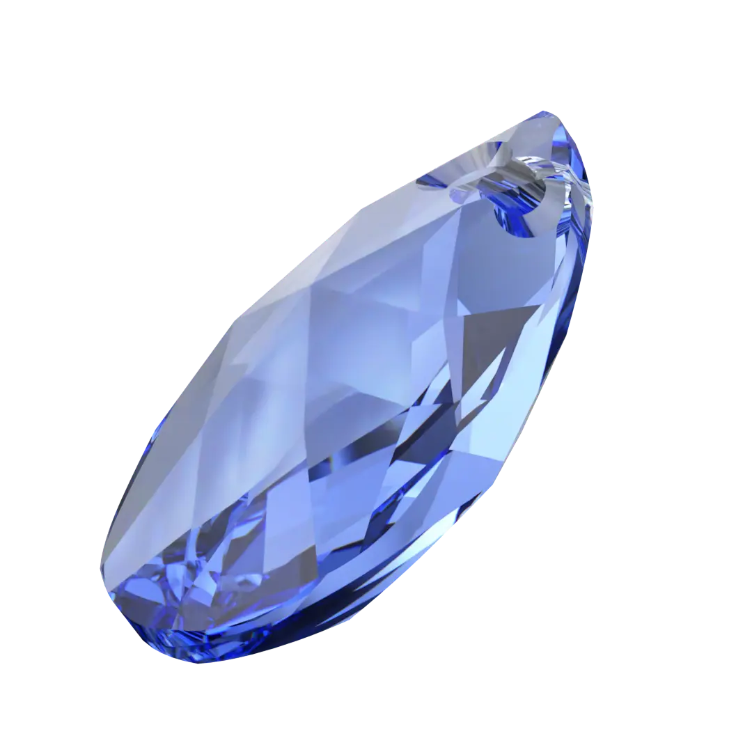 Serinity Pendants Peardrop (6106) Sapphire - Bluestreak Crystals