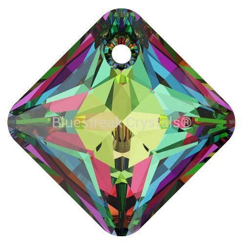 Serinity Pendants Princess Cut (6431) Crystal Vitrail Medium P-Serinity Pendants-9mm - Pack of 2-Bluestreak Crystals