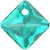 Serinity Pendants Princess Cut (6431) Emerald-Serinity Pendants-9mm - Pack of 2-Bluestreak Crystals