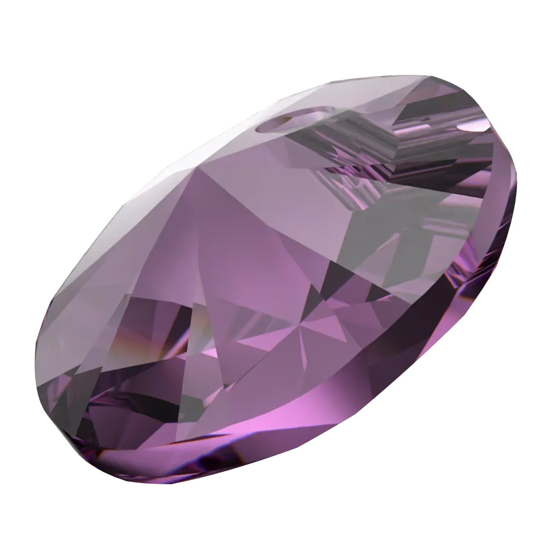 Serinity Pendants Round Cut (6428) Amethyst - Bluestreak Crystals
