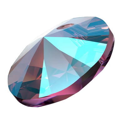 Serinity Pendants Round Cut (6428) Amethyst Shimmer - Bluestreak Crystals