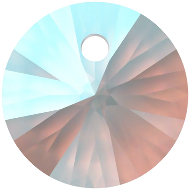 Serinity Pendants Round Cut (6428) Aquamarine Shimmer - Bluestreak Crystals